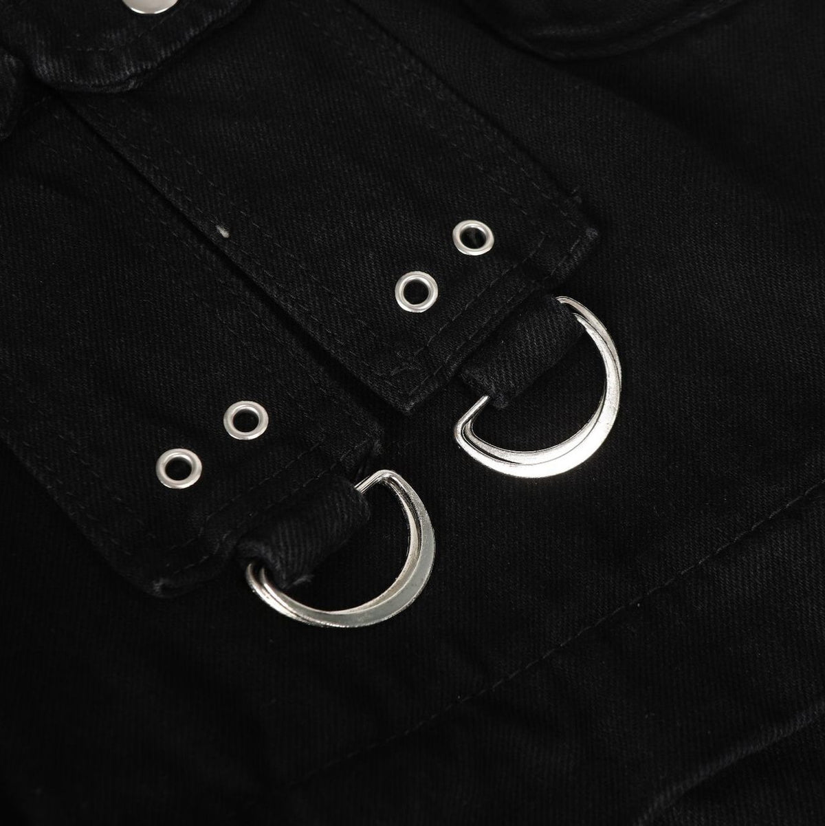 Street Style High-Quality Washed Workwear Pocket Detachable Denim Long Pants